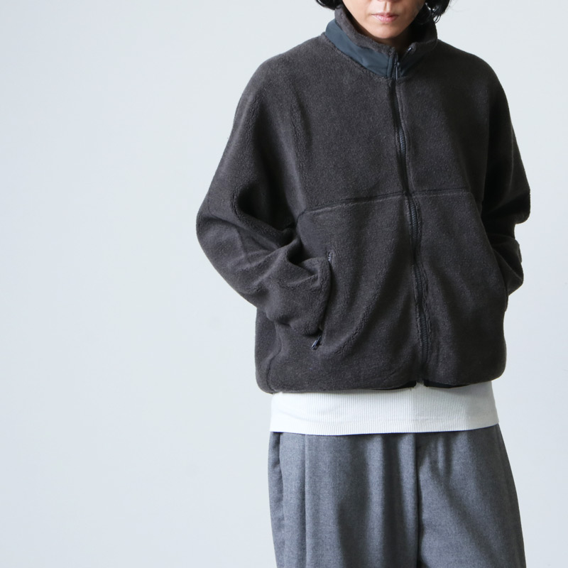 Graphpaper (グラフペーパー) Wool Boa Zip-Up Blouson / ウールボア