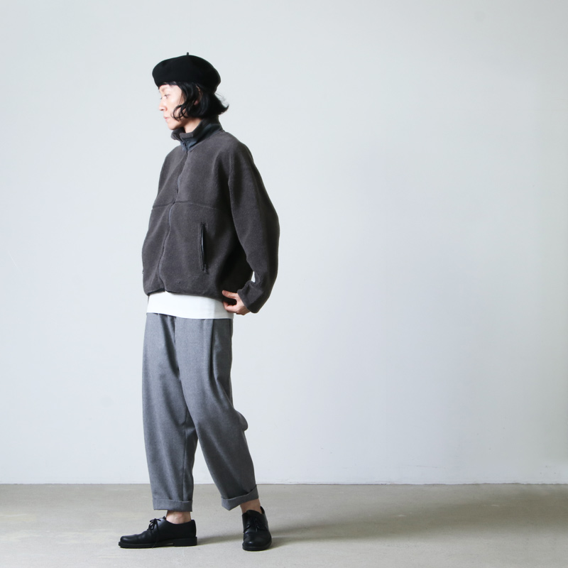 Graphpaper (グラフペーパー) Wool Boa Zip-Up Blouson / ウール