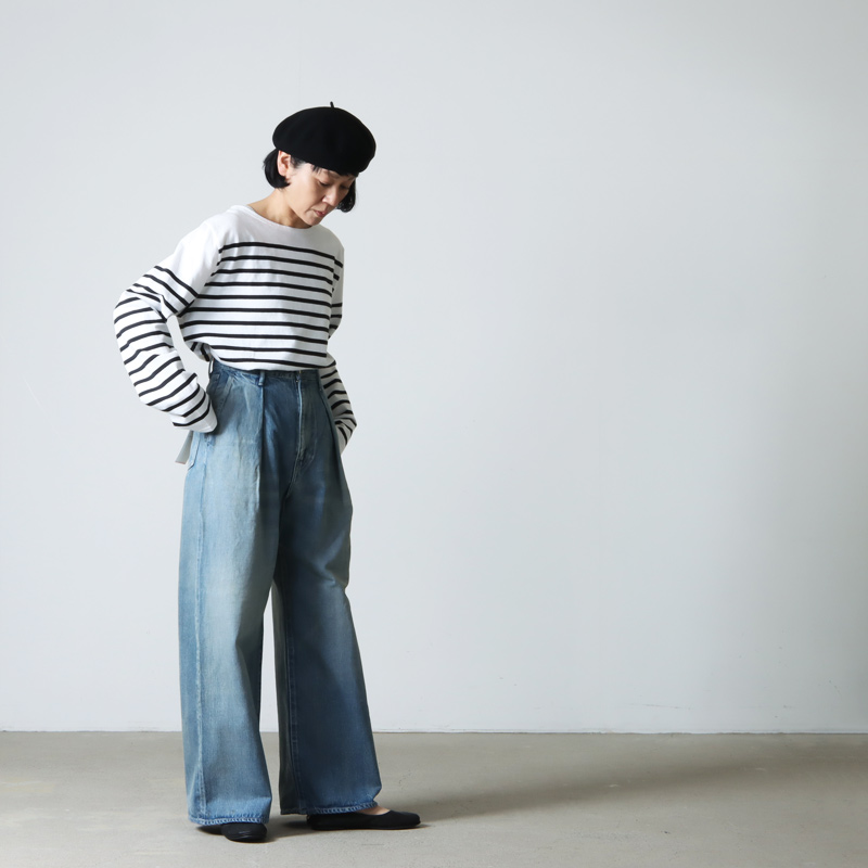 Graphpaper SELVAGE DENIM TWO TUCK PANTS - デニム