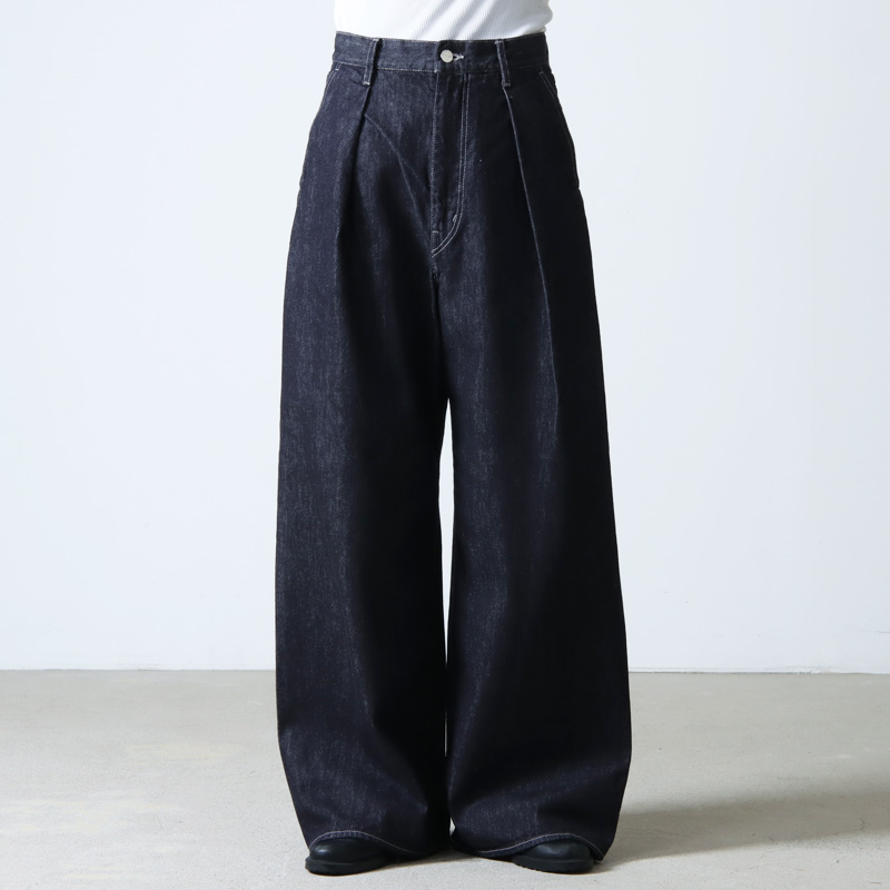 Graphpaper (グラフペーパー) Colorfast Denim Two Tuck Wide Pants 