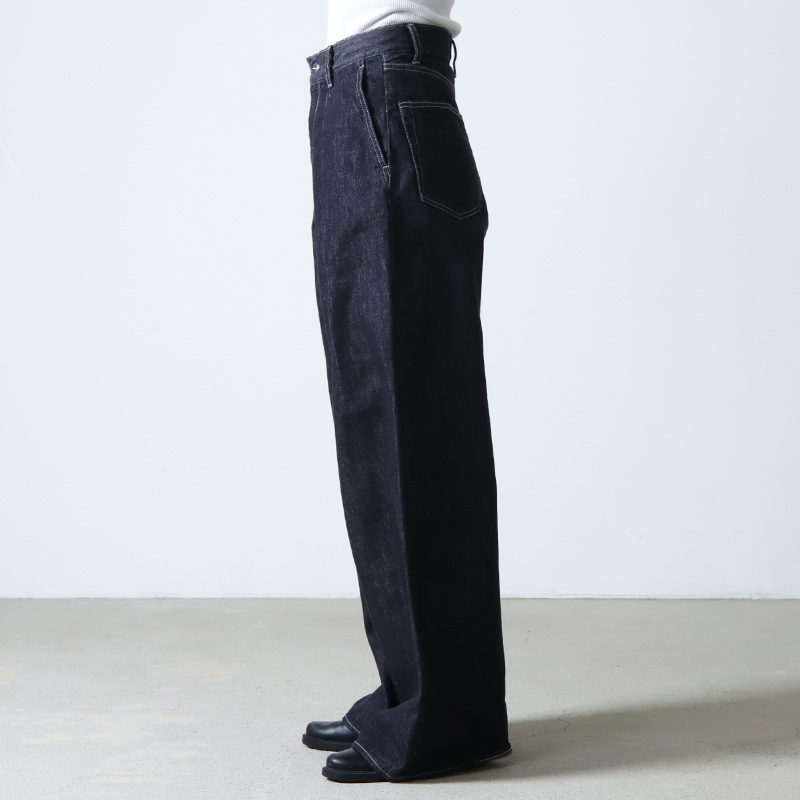 Graphpaper (グラフペーパー) Colorfast Denim Two Tuck Wide Pants