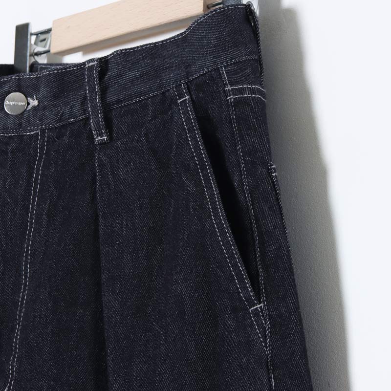 Graphpaper (グラフペーパー) Colorfast Denim Two Tuck Wide Pants