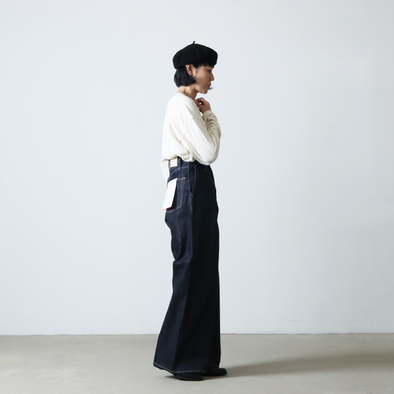Graphpaper (グラフペーパー) Selvage Denim Two Tuck Wide Pants 