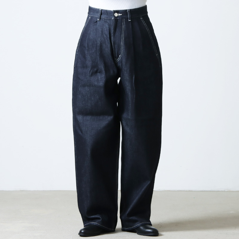 Graphpaper (グラフペーパー) Selvage Denim Two Tuck Pants