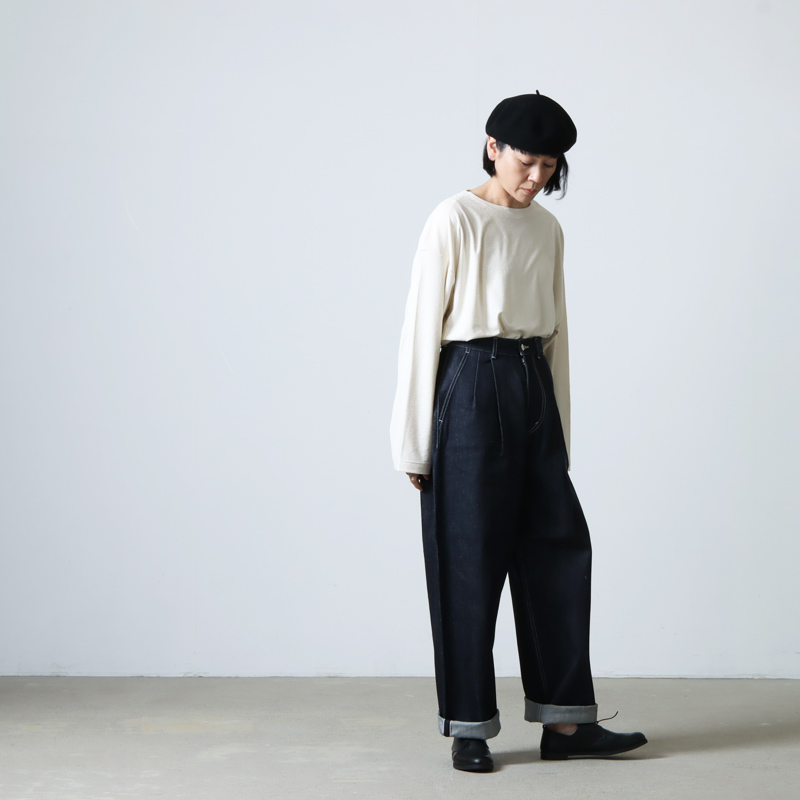 Graphpaper (グラフペーパー) Selvage Denim Two Tuck Pants