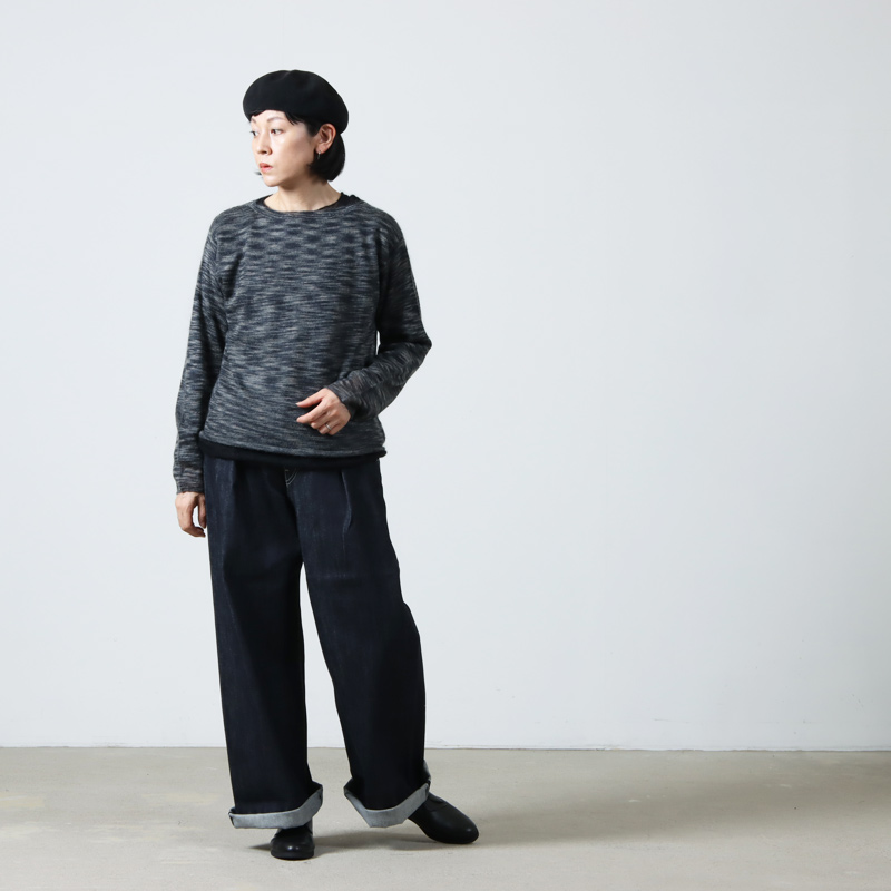 Graphpaper (グラフペーパー) Selvage Denim Two Tuck Wide Pants /  セルビッジデニムツータックワイドパンツリジット