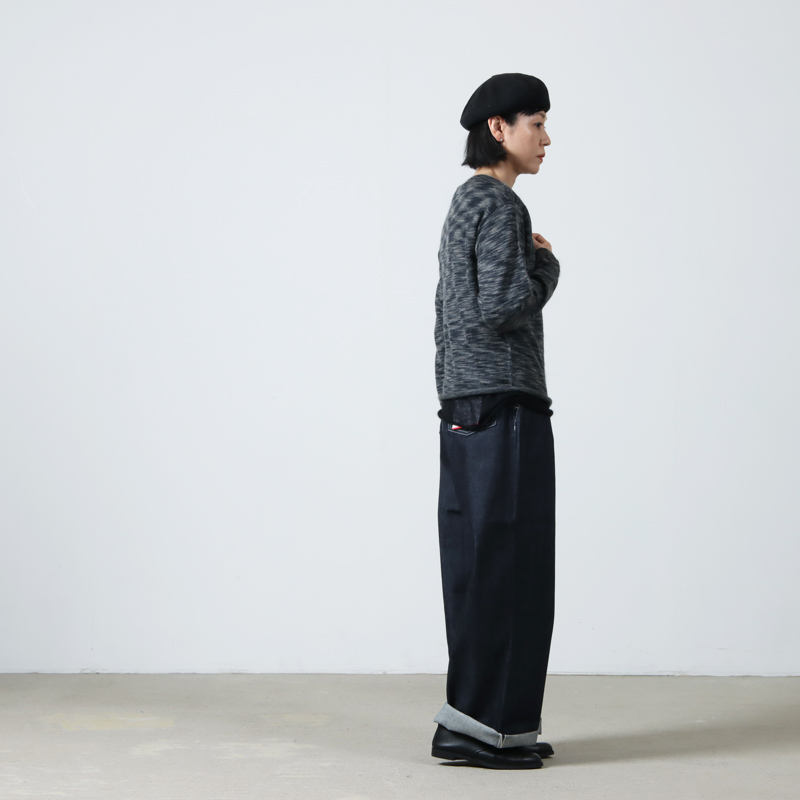 Graphpaper (グラフペーパー) Selvage Denim Two Tuck Wide Pants /  セルビッジデニムツータックワイドパンツリジット