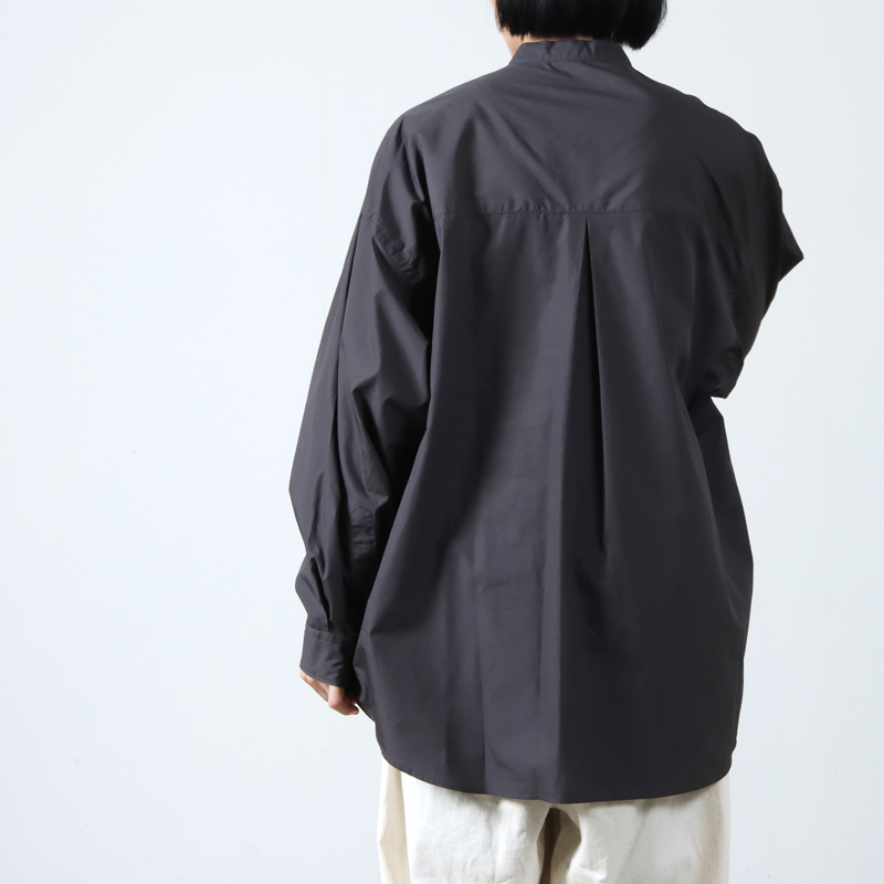 Graphpaper (グラフペーパー) Broad L/S Oversized Band Collar Shirt /  ブロードロングスリーブオーバーサイズバンドカラーシャツ