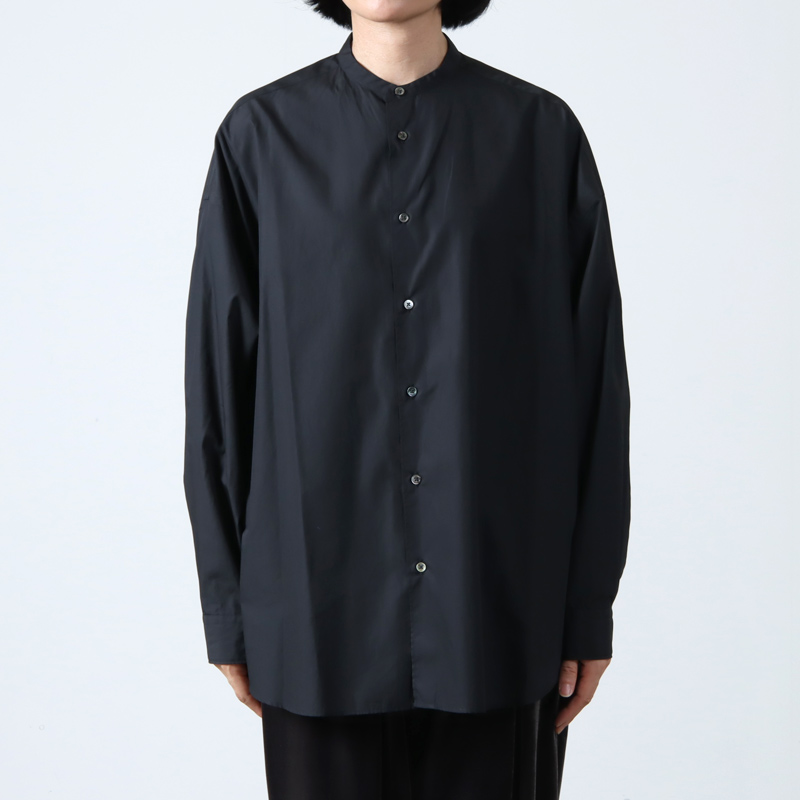 Graphpaper(եڡѡ) Broad L/S Oversized Band Collar Shirt