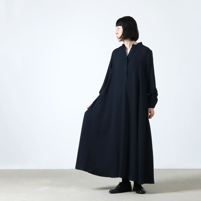 Graphpaper (グラフペーパー) Satin Band Collar Dress / サテンバンド