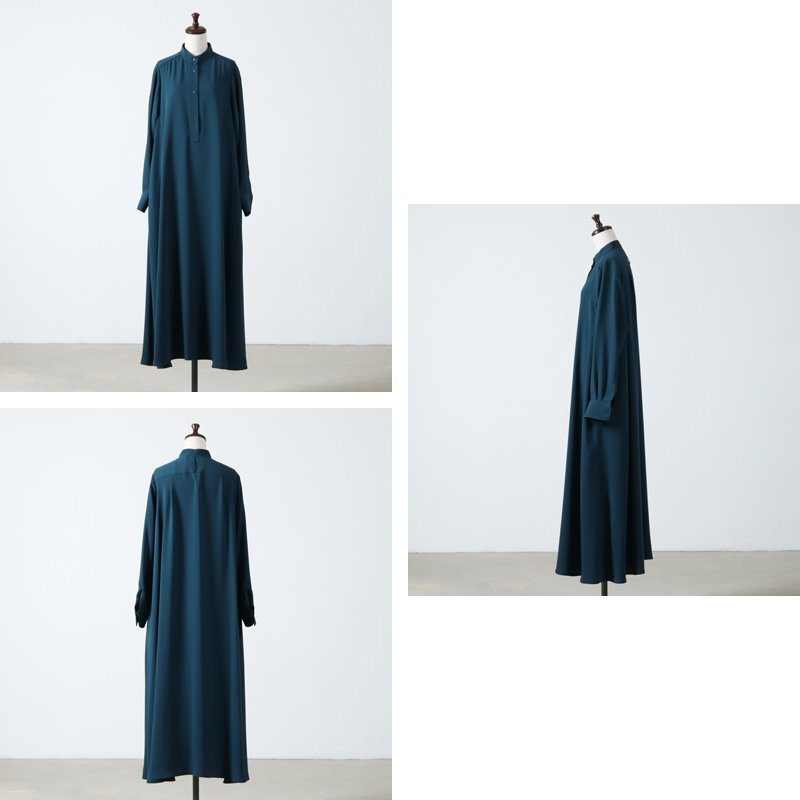 Graphpaper (グラフペーパー) Satin Band Collar Dress DARK GREEN /  サテンバンドカラードレスダークグリーン