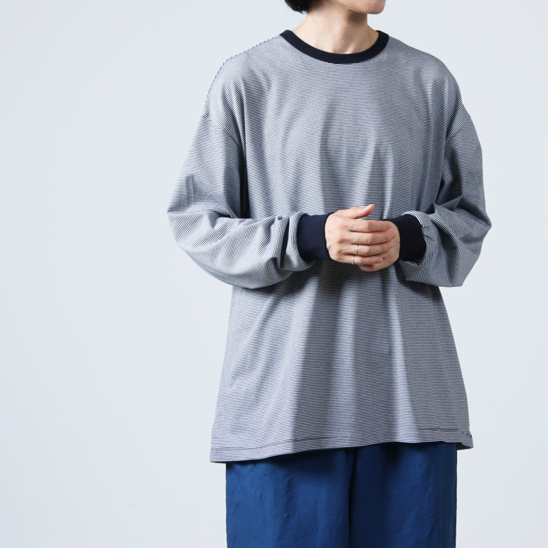 Graphpaper (グラフペーパー) Narrow Border L/S Tee / ナローボーダーロングスリーブ