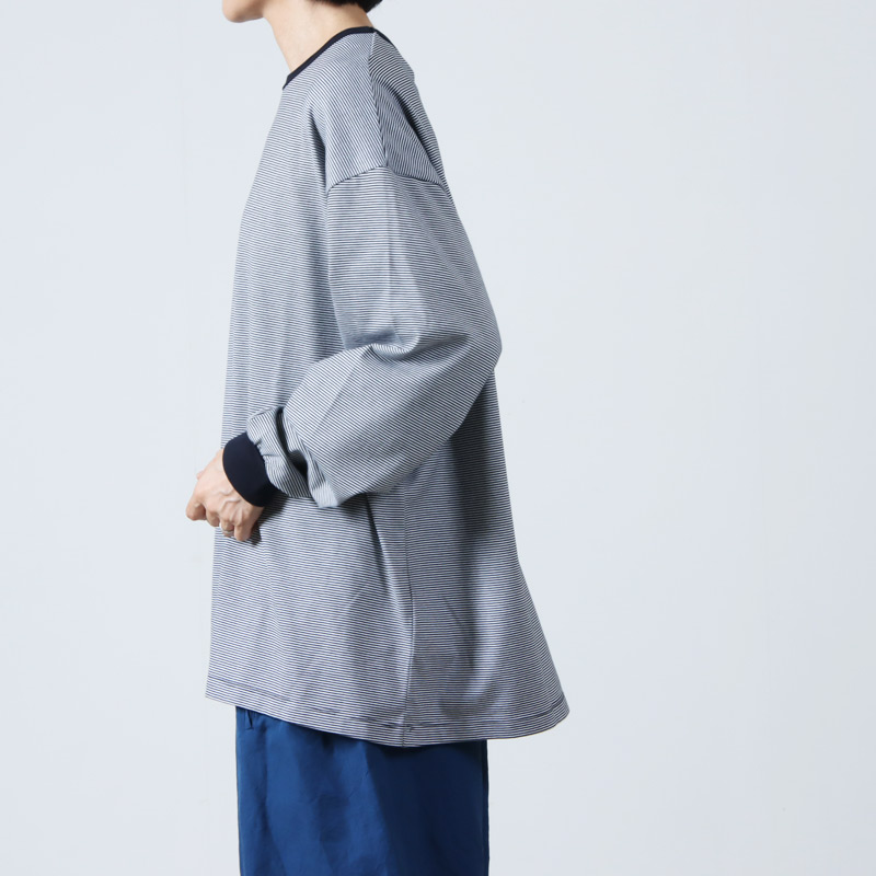 Graphpaper (グラフペーパー) Narrow Border L/S Tee / ナローボーダー 