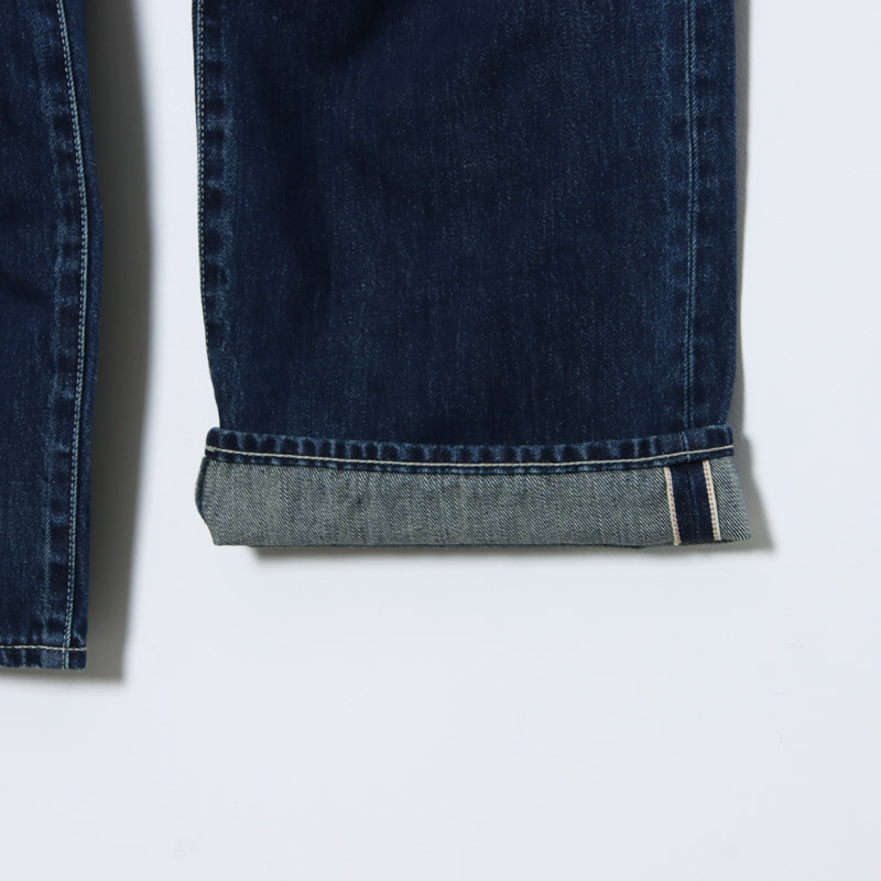 Graphpaper(եڡѡ) Selvage Denim Five Pocket Wide Straight Pants-DARK FADE-