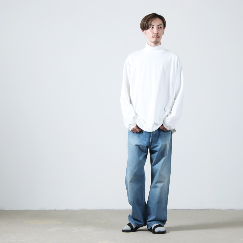 Graphpaper(եڡѡ) Selvage Denim Five Pocket Wide Straight Pants-LIGHT FADE-