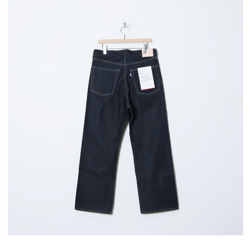 Graphpaper(եڡѡ) Selvage Denim Five Pocket Wide Straight Pants-RIGID-