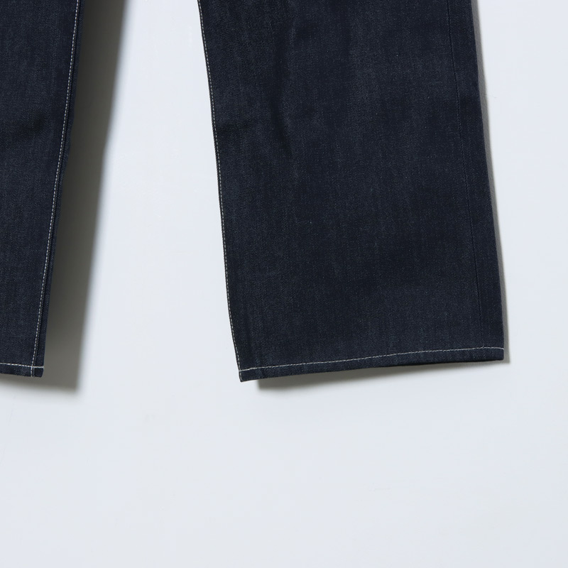 Graphpaper(եڡѡ) Selvage Denim Five Pocket Wide Straight Pants-RIGID-