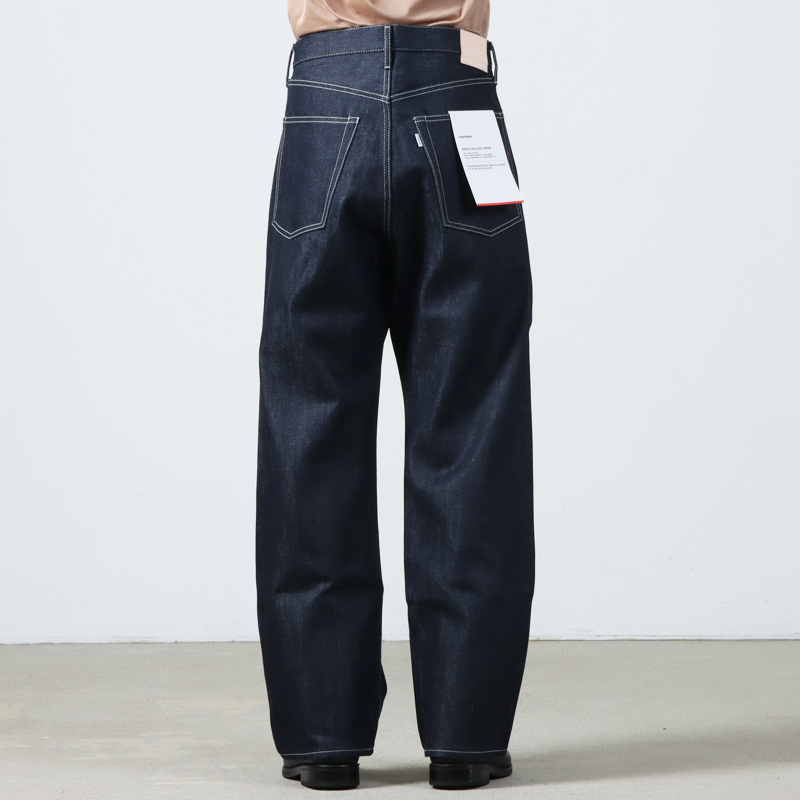 Graphpaper(եڡѡ) Selvage Denim Five Pocket Wide Straight Pants-RIGID-