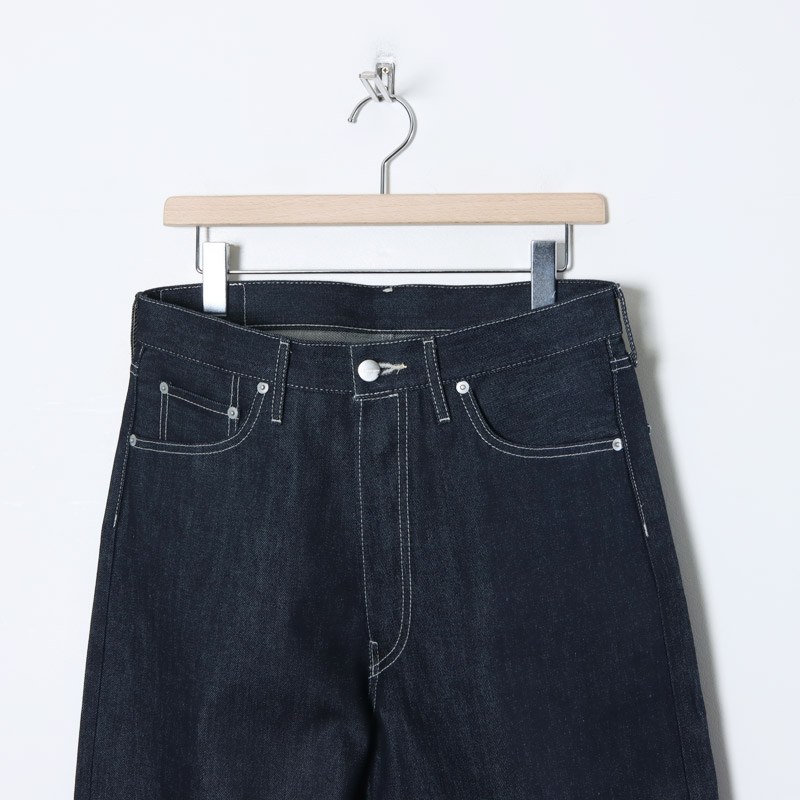 Graphpaper(եڡѡ) Selvage Denim Five Pocket Wide Straight Pants-RIGID-