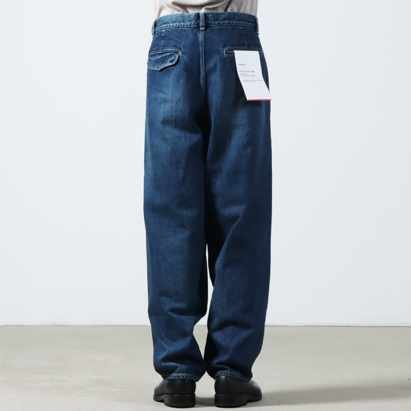 Graphpaper(եڡѡ) Selvage Denim Two Tuck Tapered Pants Drak Fade