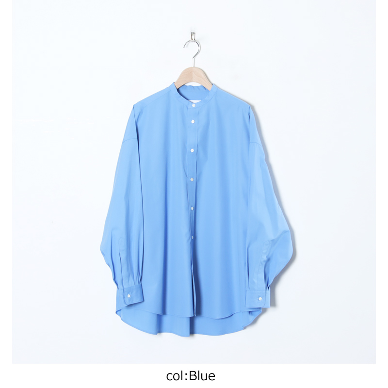 Graphpaper(եڡѡ) High Count Broad L/S Oversized Band Collar Shirt