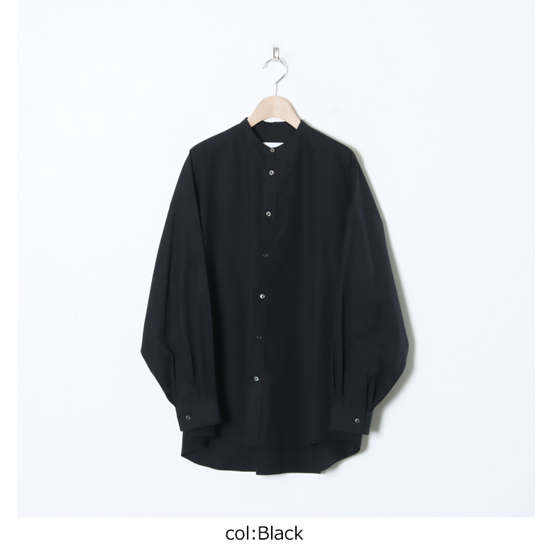 Graphpaper(եڡѡ) High Count Broad L/S Oversized Band Collar Shirt