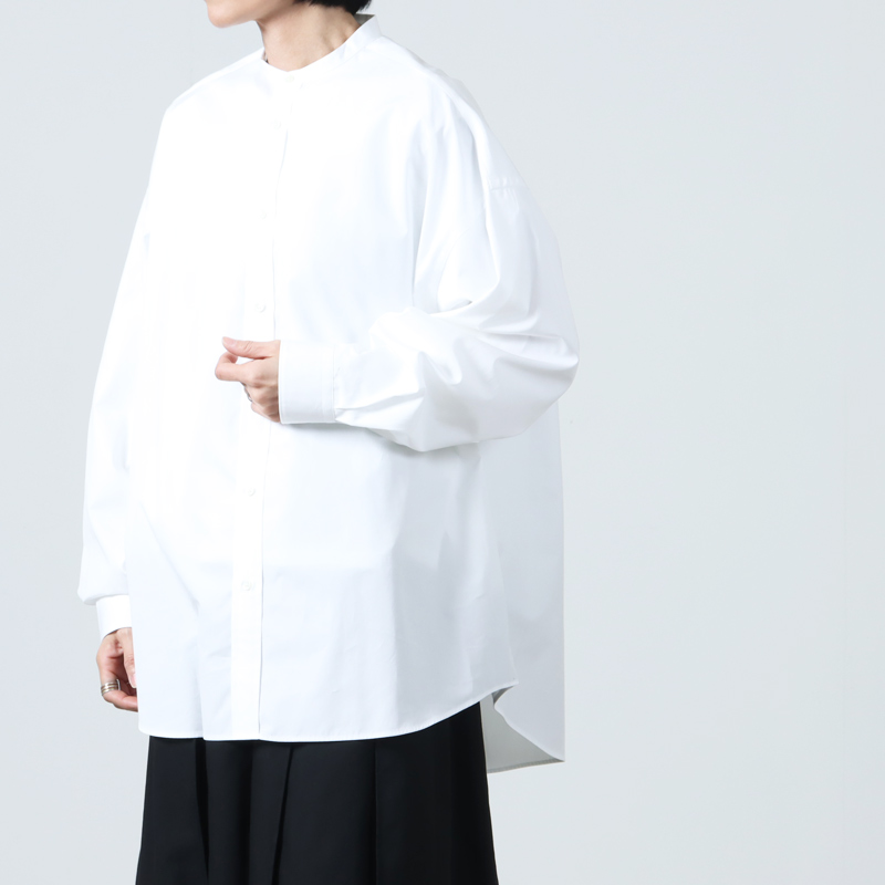 Graphpaper(եڡѡ) High Count Broad L/S Oversized Band Collar Shirt