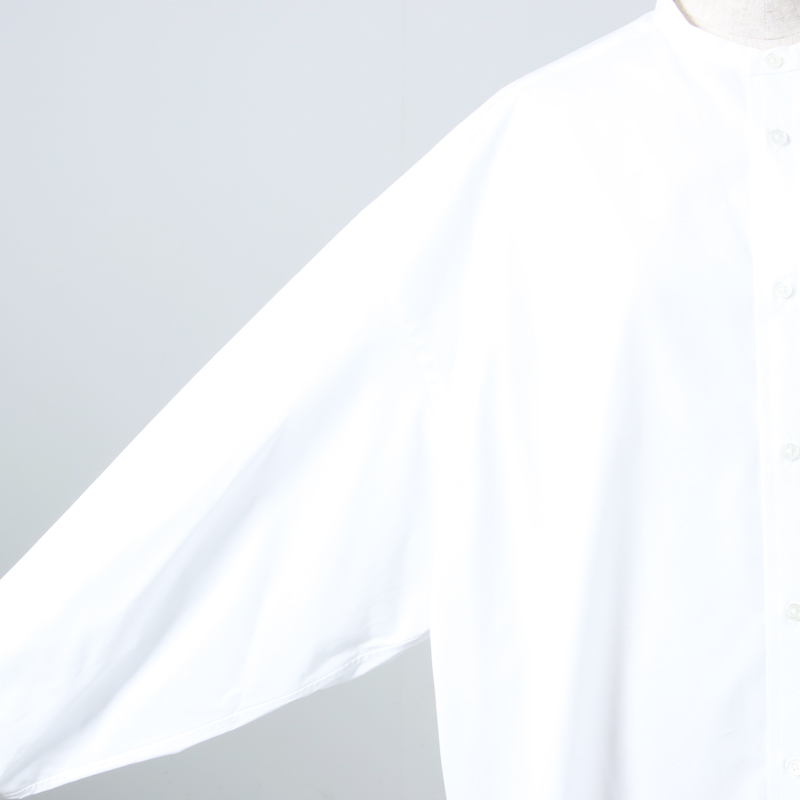 Graphpaper(եڡѡ) High Count Broad L/S Oversized Band Collar Shirt