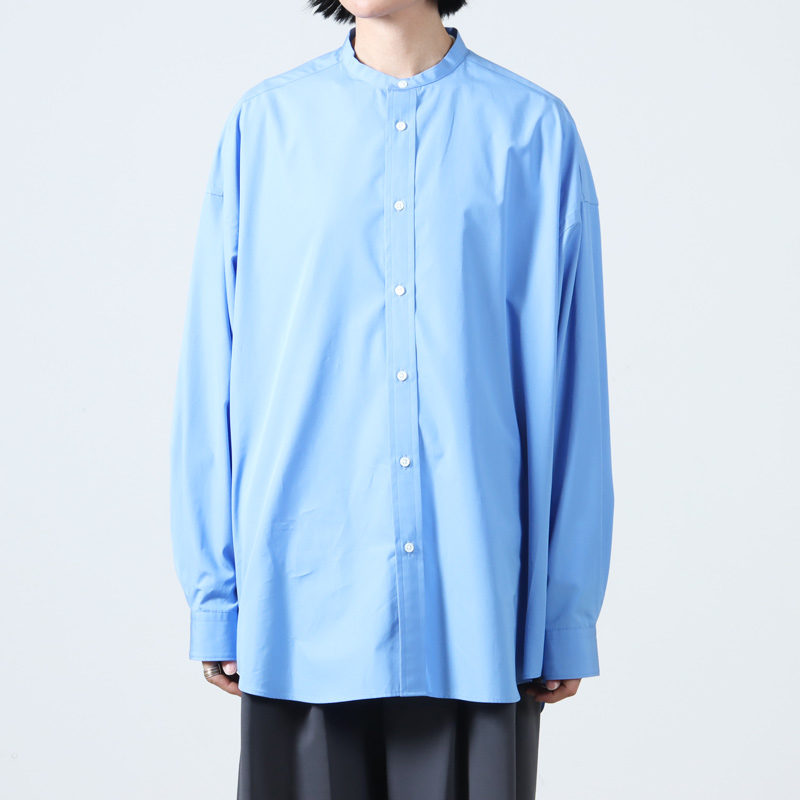 Graphpaper(եڡѡ) High Count Broad L/S Oversized Band Collar Shirt