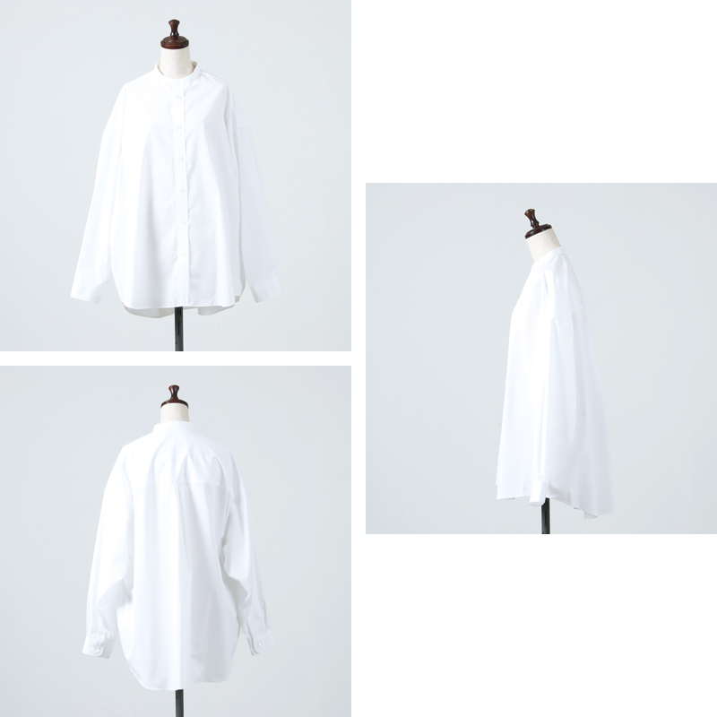 Graphpaper(եڡѡ) High Count Broad L/S Oversized Band Collar Shirt