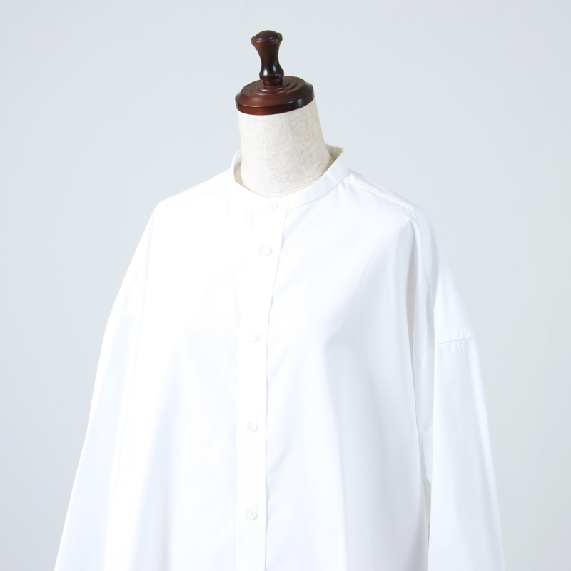 Graphpaper(եڡѡ) High Count Broad L/S Oversized Band Collar Shirt