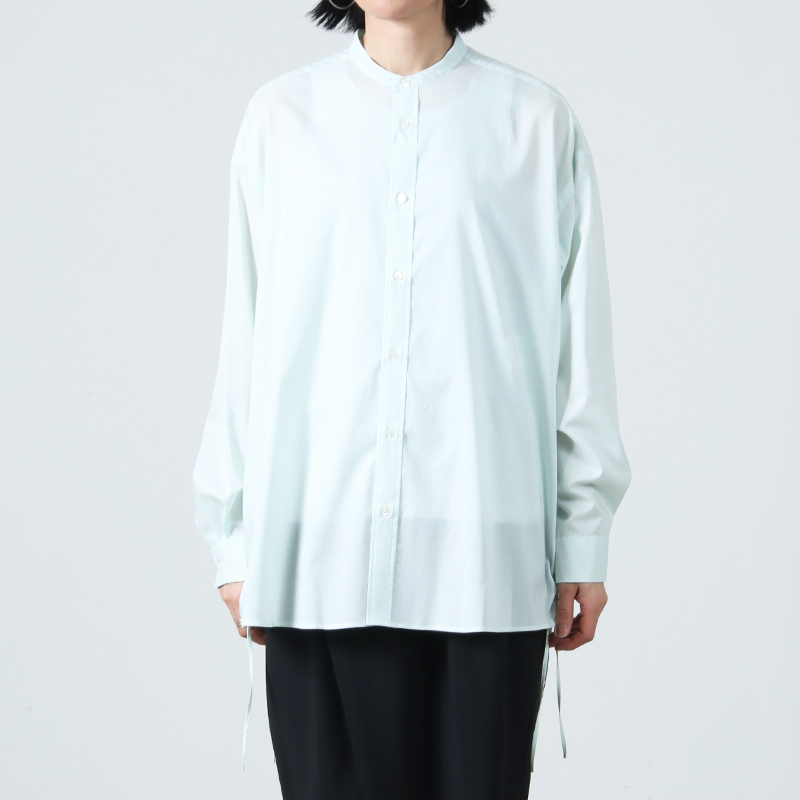 Graphpaper(եڡѡ) Silicon Lawn Drawstring Band Collar Shirt