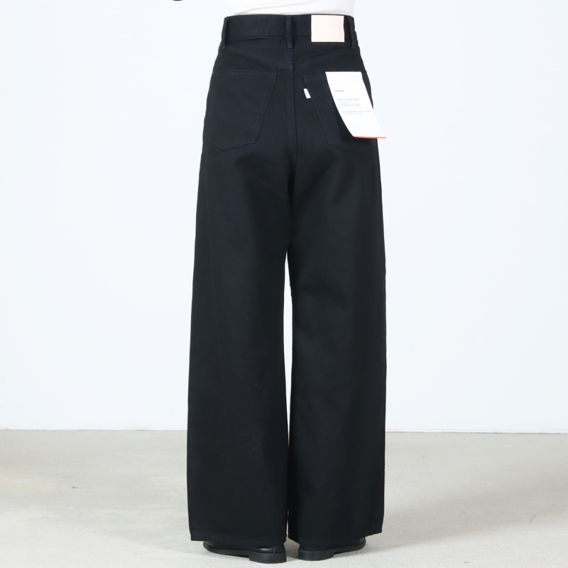 Graphpaper(����եڡ��ѡ�) Selvage Denim Two Tuck Wide Pants �� INDIGO RIGID �� BLACK WASHED