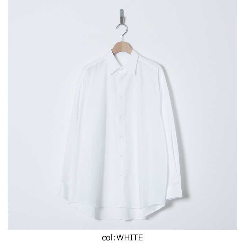 Graphpaper(եڡѡ) High Count Broad L/S Oversized Regular Collar Shirt