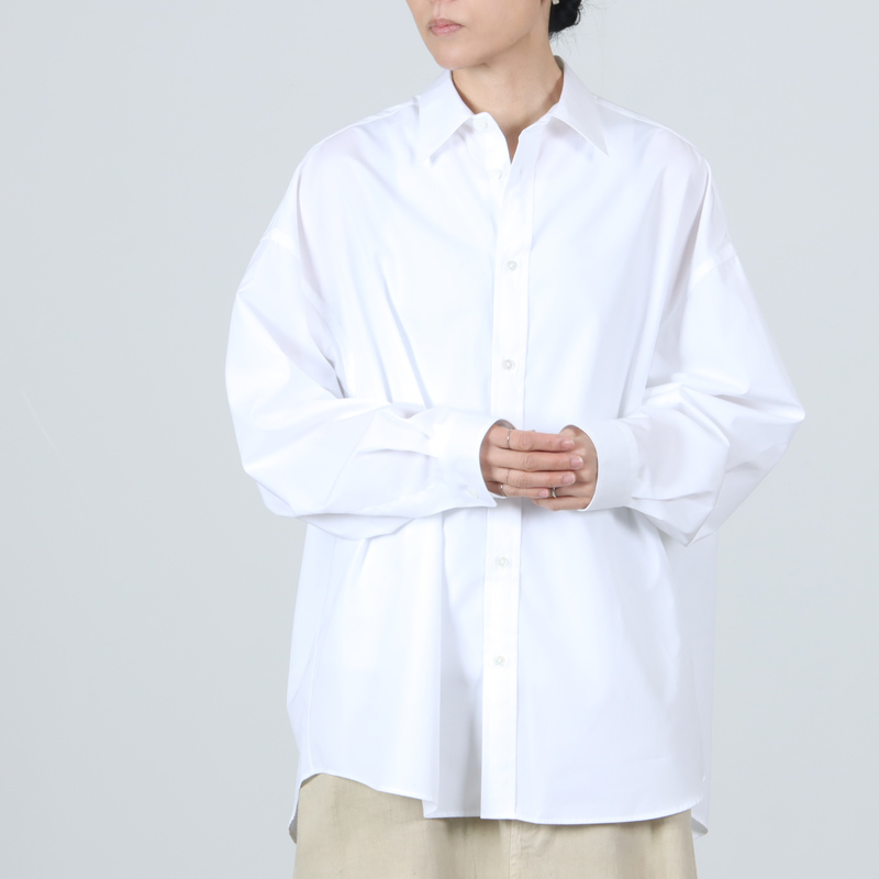 Graphpaper(եڡѡ) High Count Broad L/S Oversized Regular Collar Shirt