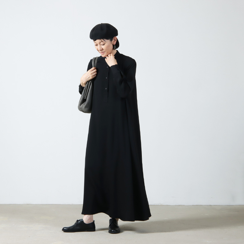 Graphpaper(����եڡ��ѡ�) Satin Band Collar Dress