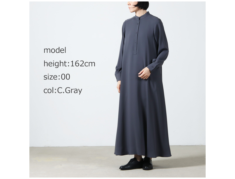 Graphpaper(����եڡ��ѡ�) Satin Band Collar Dress