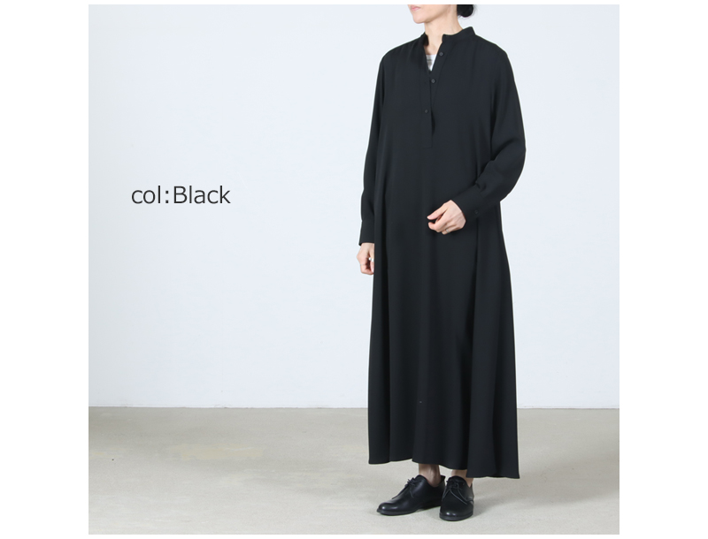 Graphpaper(����եڡ��ѡ�) Satin Band Collar Dress