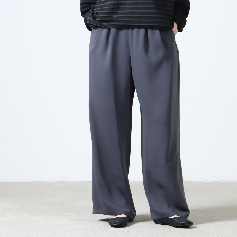 Graphpaper グラフペーパー イージーパンツ グレー Graphpaper (グラフペーパー) Compact Ponte Easy Pants / コンパクト