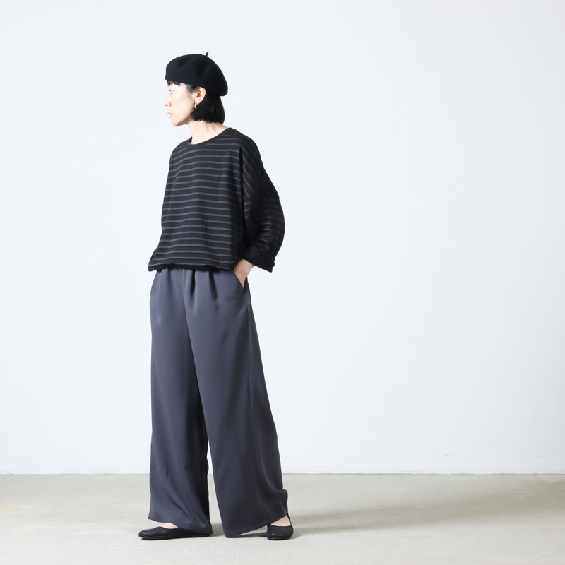 Graphpaper(����եڡ��ѡ�) Satin Easy Wide Pants