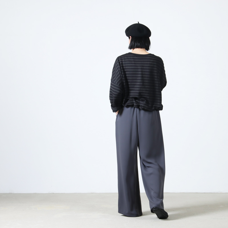 Graphpaper(����եڡ��ѡ�) Satin Easy Wide Pants