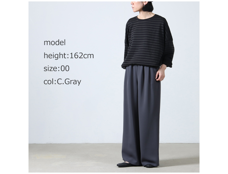 Graphpaper(����եڡ��ѡ�) Satin Easy Wide Pants