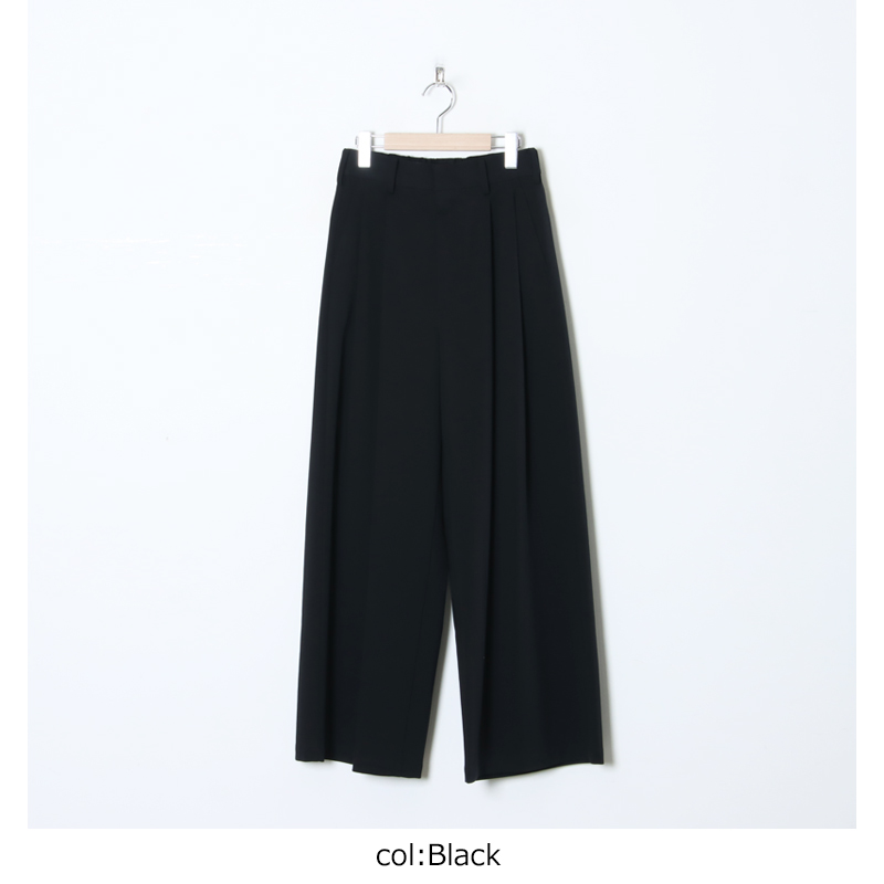 Graphpaper(����եڡ��ѡ�) Compact Ponte Two Tuck Wide Pants