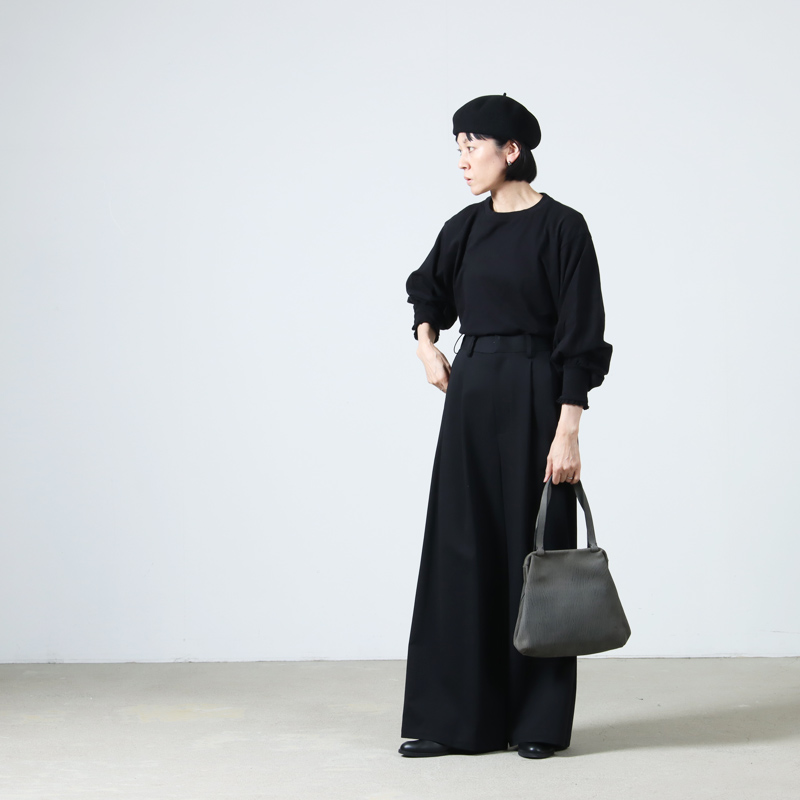 Graphpaper(����եڡ��ѡ�) Compact Ponte Two Tuck Wide Pants