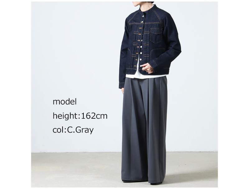 Graphpaper(����եڡ��ѡ�) Compact Ponte Two Tuck Wide Pants