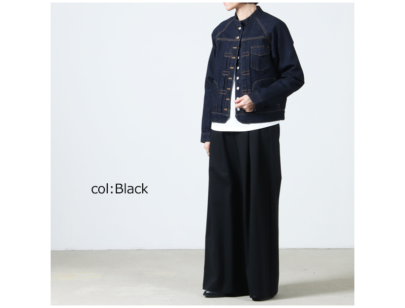 Graphpaper(����եڡ��ѡ�) Compact Ponte Two Tuck Wide Pants