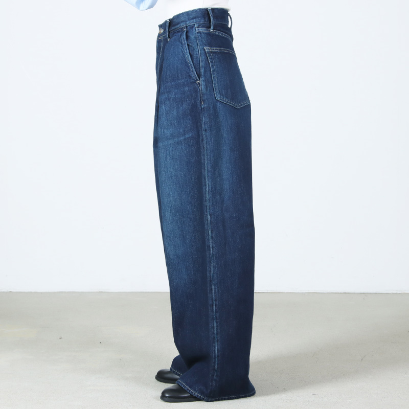 Graphpaper(����եڡ��ѡ�) Selvage Denim Two Tuck Wide Pants