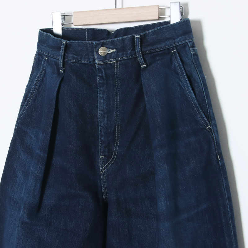 Graphpaper(����եڡ��ѡ�) Selvage Denim Two Tuck Wide Pants