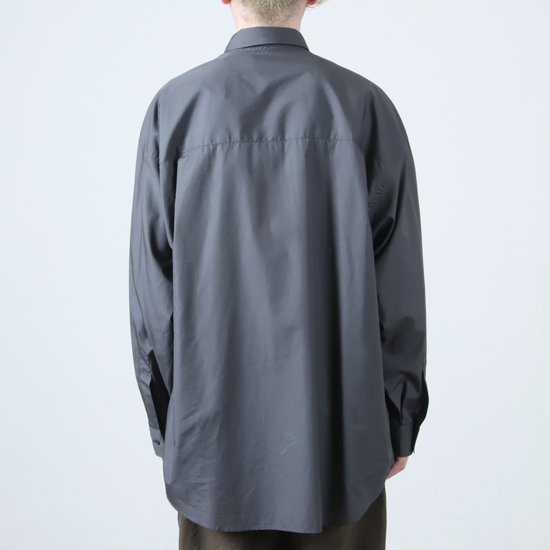 graph paper グラフペーパー シャツBroad L/S Graphpaper (グラフペーパー) Broad L/S Oversized Regular Collar