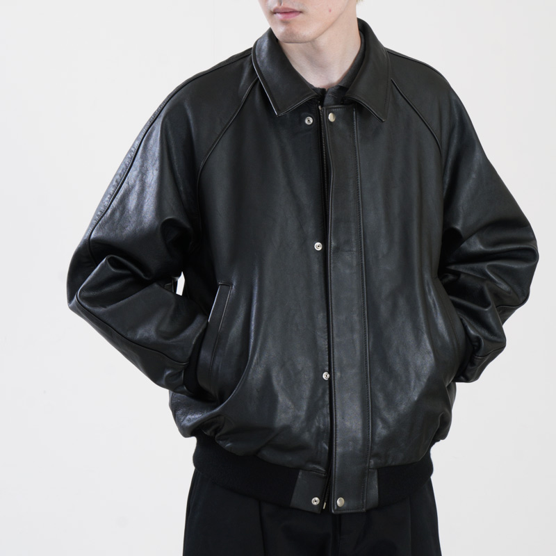 Graphpaper(����եڡ��ѡ�) Cow Leather Raglan Blouson
